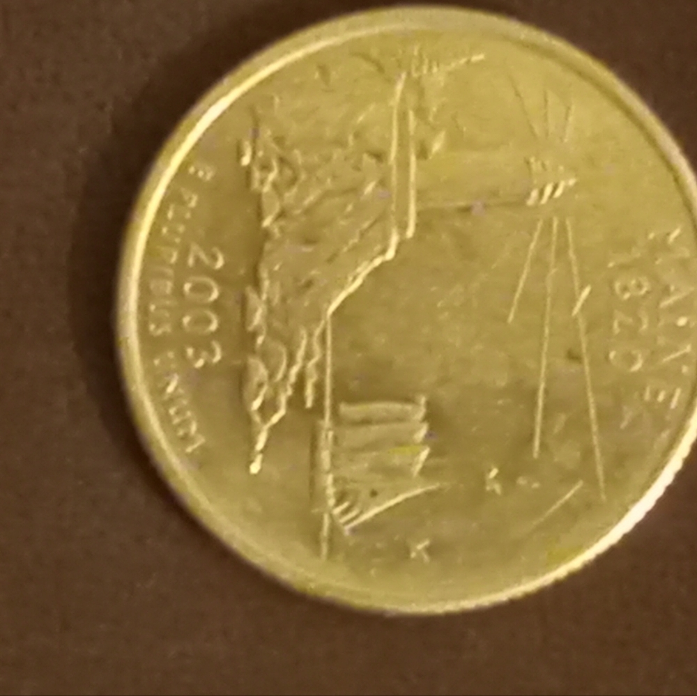 2003 P Maine quarter.